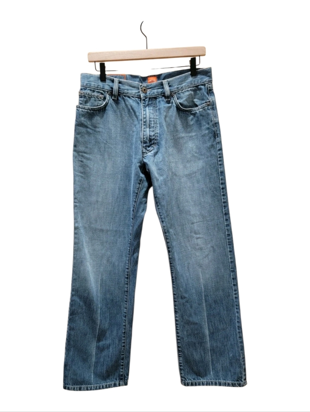 BOSS Hugo Boss Orange Label Straight Leg Denim Jeans W33 L32 Made in Italy